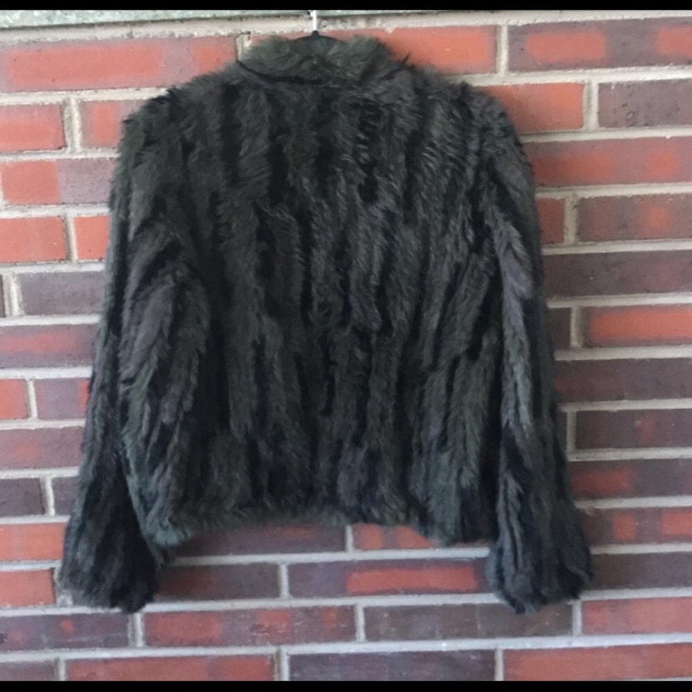 June Rabbit Fur Bomber - Picture 3 of 8